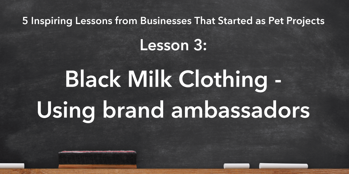 Social Media Sharing Banner Image: Black Milk Clothing Lesson is using brand ambassadors