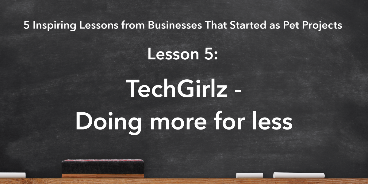 Social Media Sharing Banner Image: TechGirlz Lesson is doing more for less